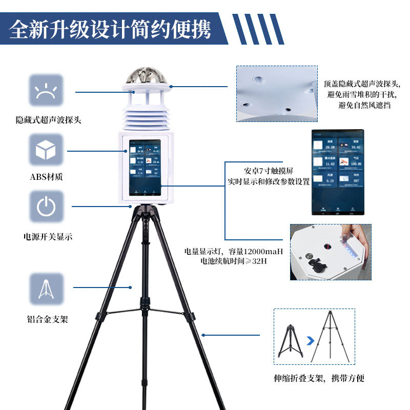 風(fēng)途便攜式氣象檢測(cè)儀，隨身攜帶的“氣象專家”——支架款